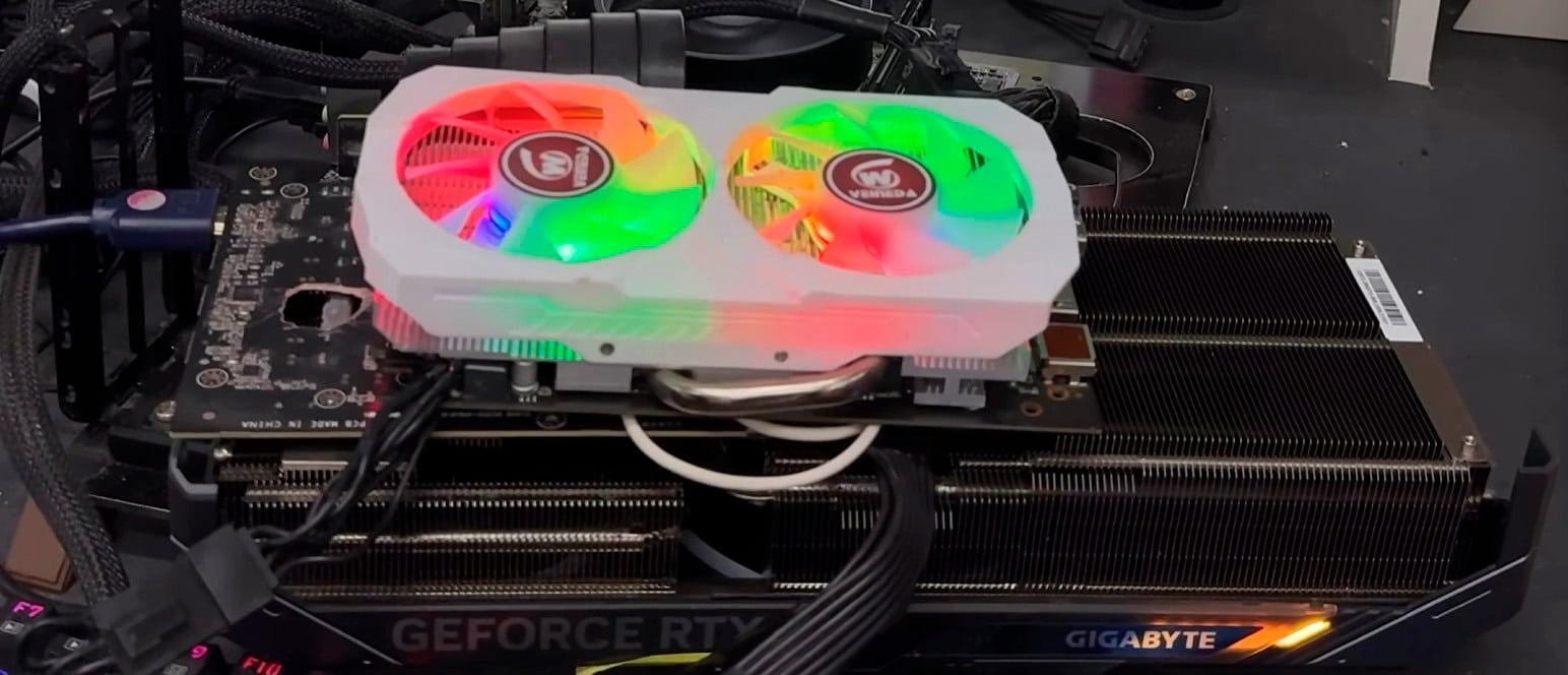 RTX 5070 Ti with hole in PCB works thanks to RX 580