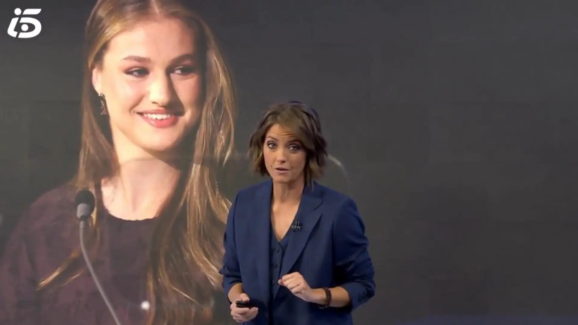 María Casado corrige al príncipe Leonor: